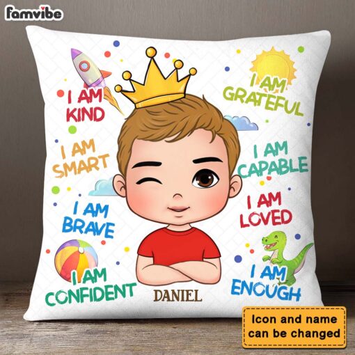 Personalized Gifts For Grandson I Am Kind Pillow