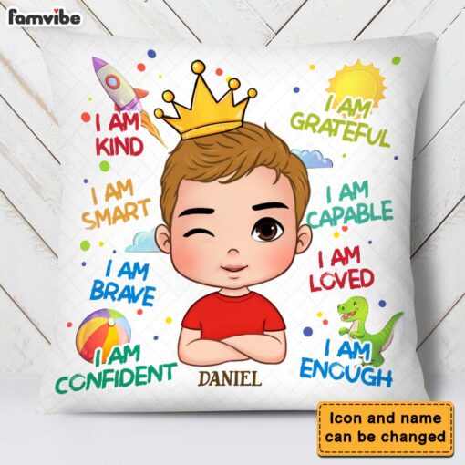 Personalized Gifts For Grandson I Am Kind Pillow