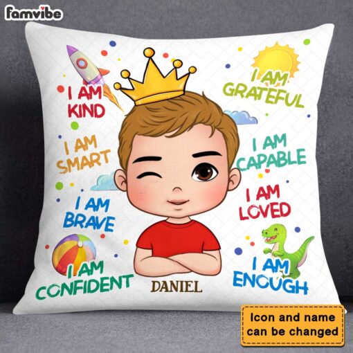 Personalized Gifts For Grandson I Am Kind Pillow