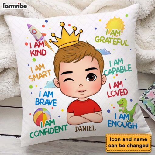 Personalized Gifts For Grandson I Am Kind Pillow