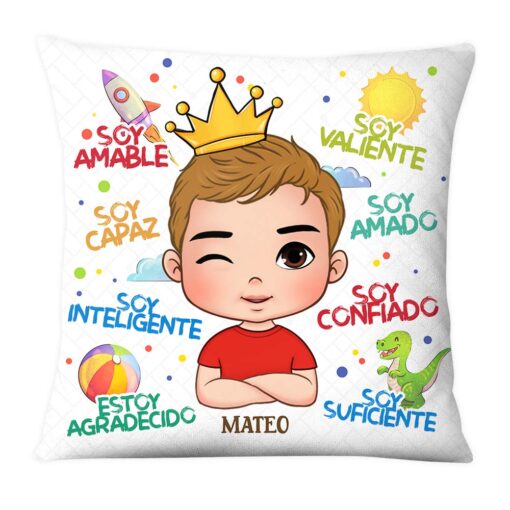 Personalized Gifts For Grandson Spanish Soy Amable Pillow