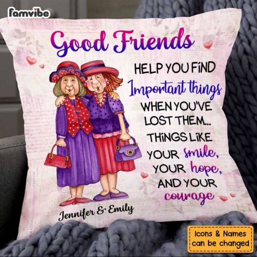 Personalized Gifts For Old Friends Pillow