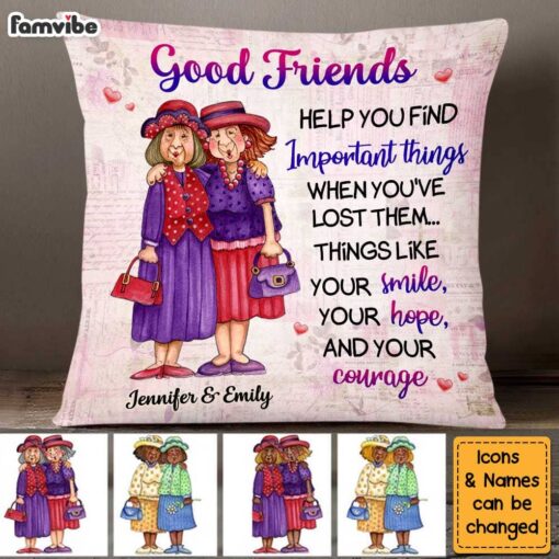 Personalized Gifts For Old Friends Pillow