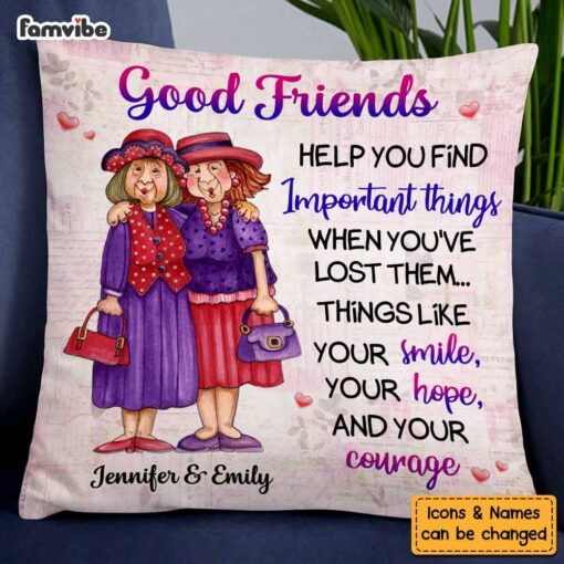 Personalized Gifts For Old Friends Pillow