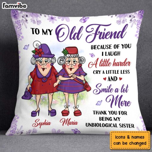 Personalized Gifts For Senior Friends Old Ladies Pillow