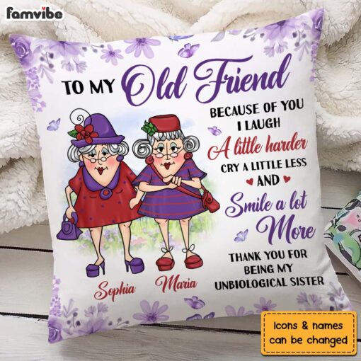 Personalized Gifts For Senior Friends Old Ladies Pillow