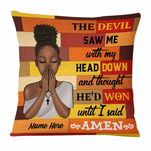 Personalized God BWA Pray Pillow