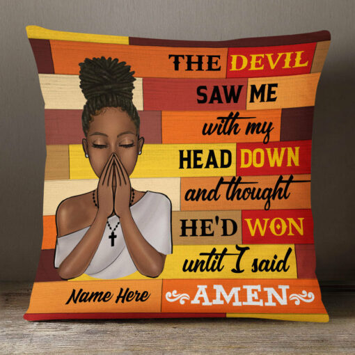 Personalized God BWA Pray Pillow