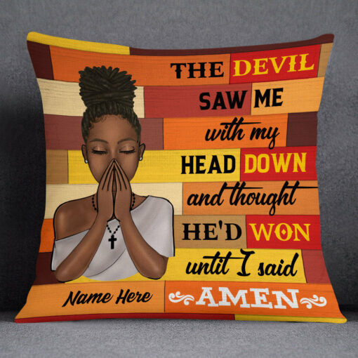 Personalized God BWA Pray Pillow