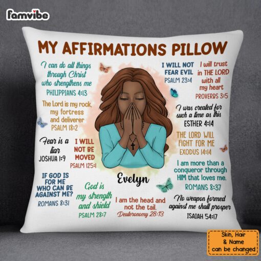 Personalized God My Affirmation Pillow