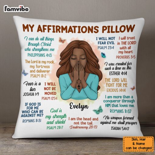 Personalized God My Affirmation Pillow