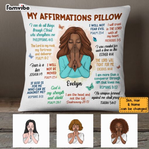 Personalized God My Affirmation Pillow