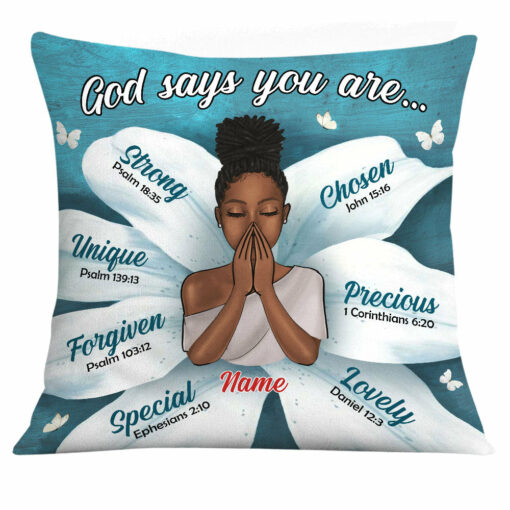 Personalized God Says Daughter Pillow