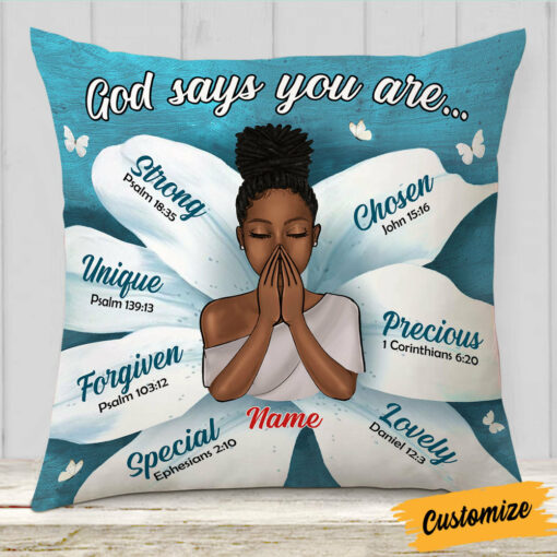 Personalized God Says Daughter Pillow