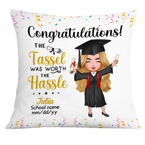 Personalized Graduation Girl Boy 2024 Pillow