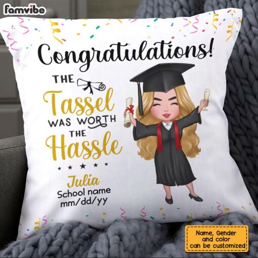 Personalized Graduation Girl Boy 2024 Pillow