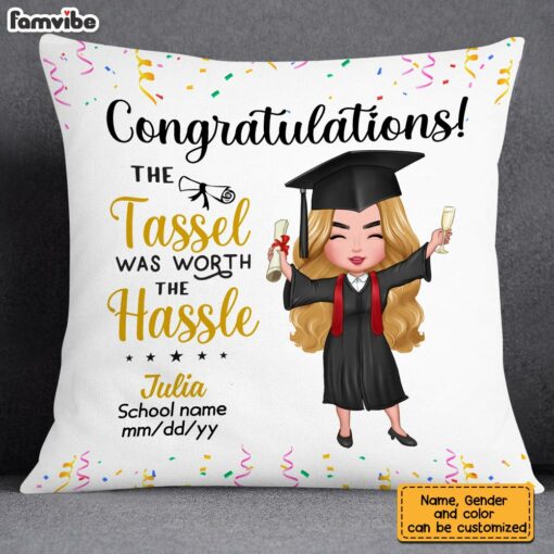 Personalized Graduation Girl Boy 2024 Pillow