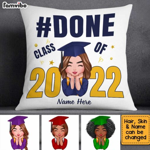 Personalized Graduation Girl Boy Pillow