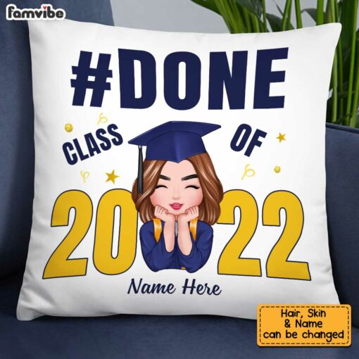 Personalized Graduation Girl Boy Pillow