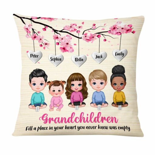 Personalized Grandchildren�Fill A Place In Your Heart To Grandma Pillow