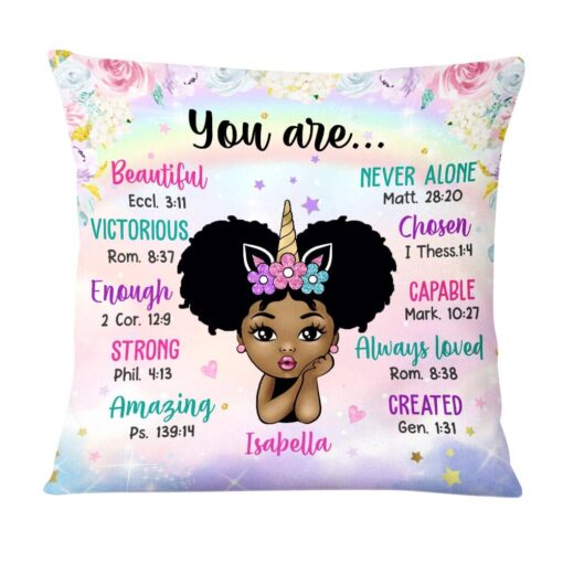 Personalized Granddaughter Daughter Kid Unicorn You Are Pillow