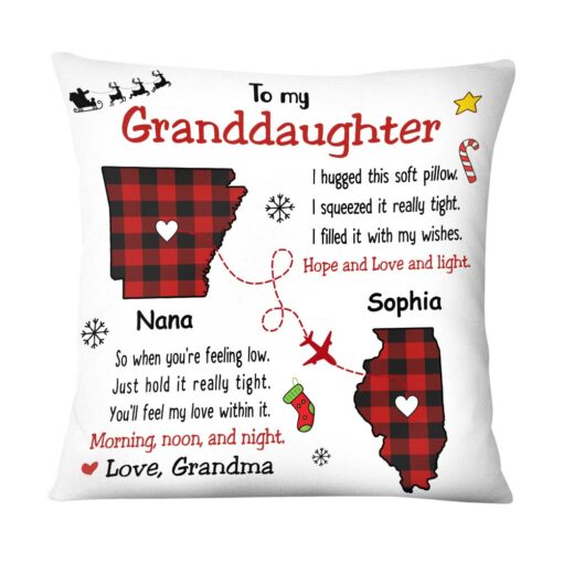 Personalized Granddaughter Hug This Pillow