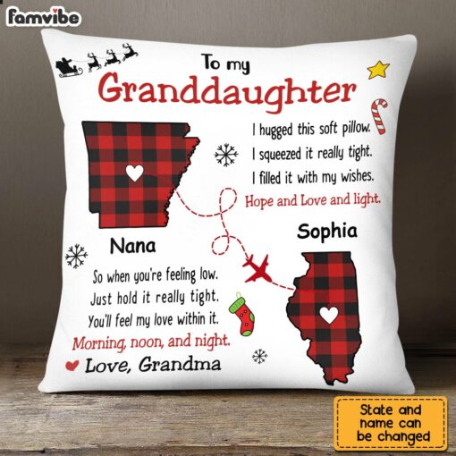 Personalized Granddaughter Hug This Pillow