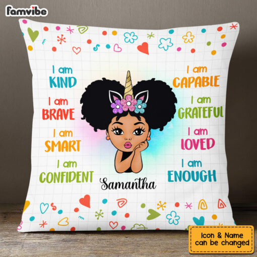 Personalized Granddaughter I Am Kind Pillow