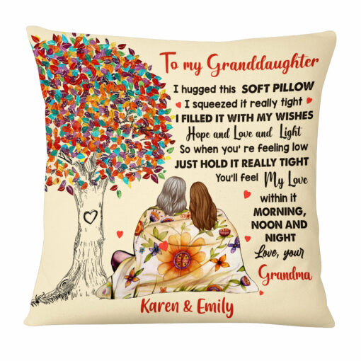 Personalized Granddaughter Love Tree Pillow