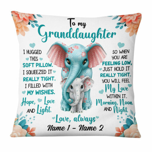 Personalized Granddaughter Pillow