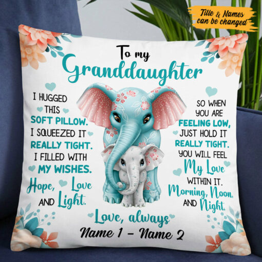 Personalized Granddaughter Pillow