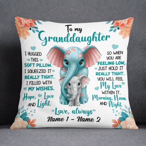 Personalized Granddaughter Pillow