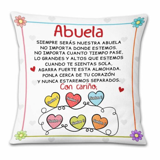 Personalized Granddaughter To Spanish Grandma Pillow