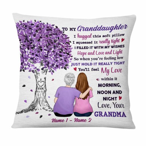 Personalized Granddaughter Tree Pillow