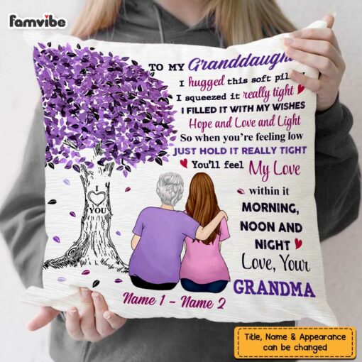 Personalized Granddaughter Tree Pillow