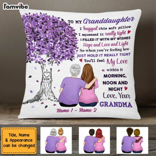 Personalized Granddaughter Tree Pillow