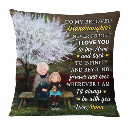 Personalized Grandma And Granddaughter Pillow