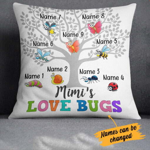 Personalized Grandma Bugs Pillow