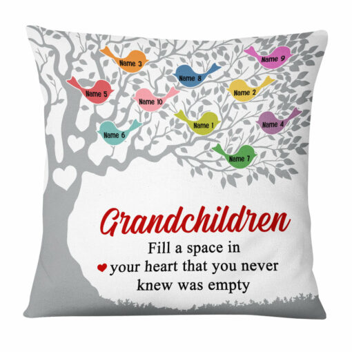 Personalized Grandma Family Tree Pillow