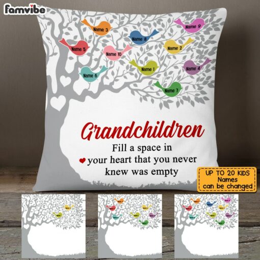 Personalized Grandma Family Tree Pillow