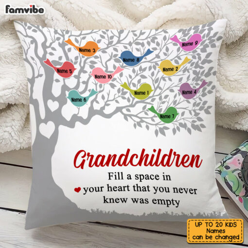 Personalized Grandma Family Tree Pillow