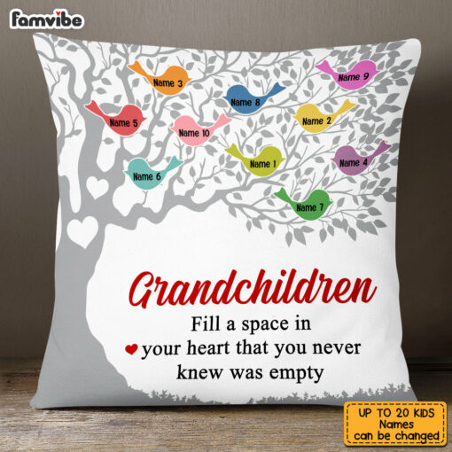 Personalized Grandma Family Tree Pillow