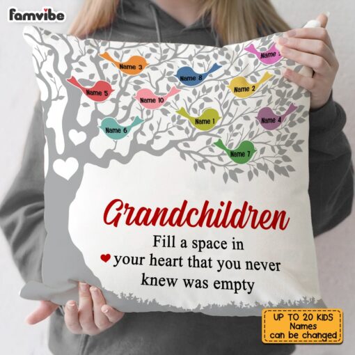 Personalized Grandma Family Tree Pillow