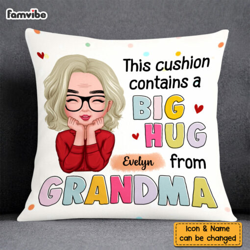 Personalized Grandma Hug Pillow