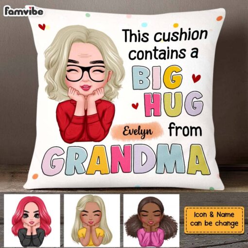 Personalized Grandma Hug Pillow