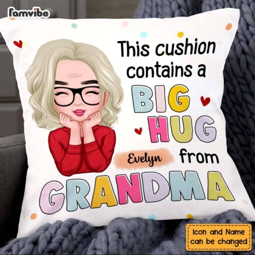 Personalized Grandma Hug Pillow