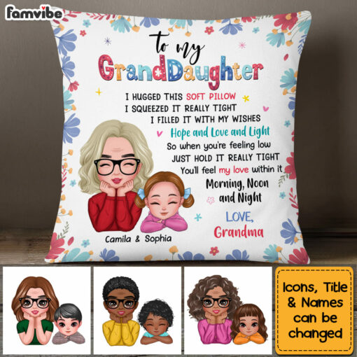 Personalized Grandma Hug This Pillow