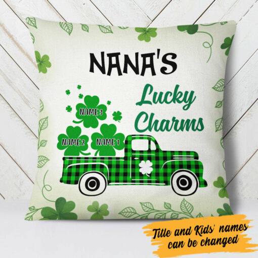 Personalized Grandma Irish St Patrick’s Day Pillow