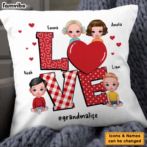 Personalized Grandma Love Pillow