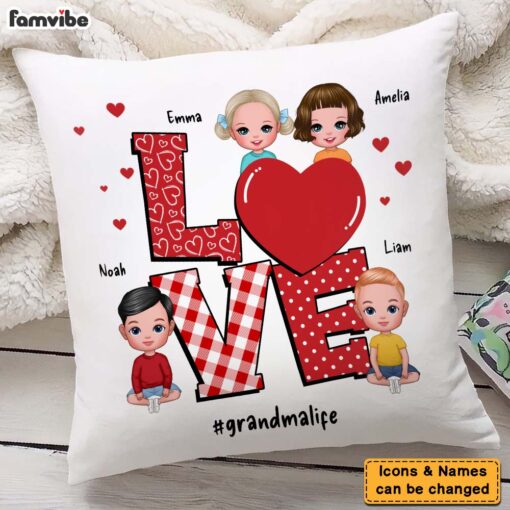 Personalized Grandma Love Pillow